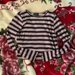 Black, red, and white crop top from TopShop! Size US 8